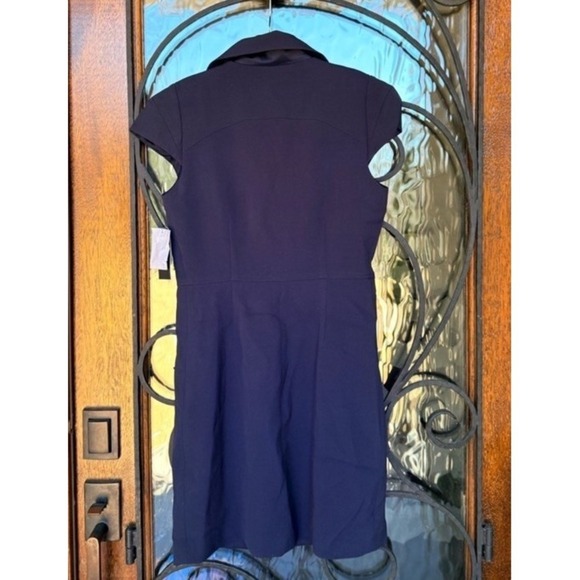 Laundry by Shelli Segal Classic Navy Blue Sleeveless Midi Dress Size 6 - Picture 4 of 4